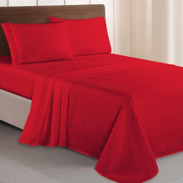 Six-Piece Queen Satin Sheet Set, Luxurious Silky Black Satin Sheet Set, 1 Deep Pocket Fitted Sheet + 1 Sheet + 4 Pillowcases