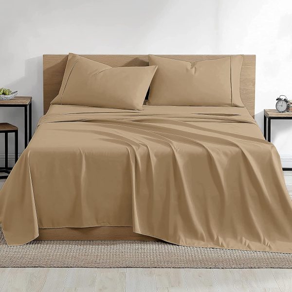Premium Soft And Luxurious Natural Cotton 4-Piece Sheet Set